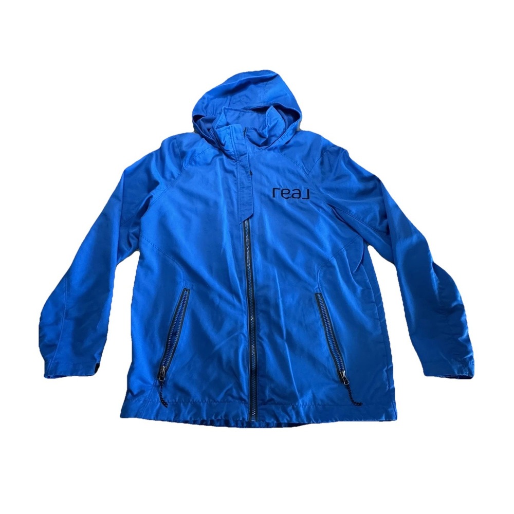 Real‎ Broker The Real Brokerage Elevate Men's Rain Jacket Blue Adult Size Small